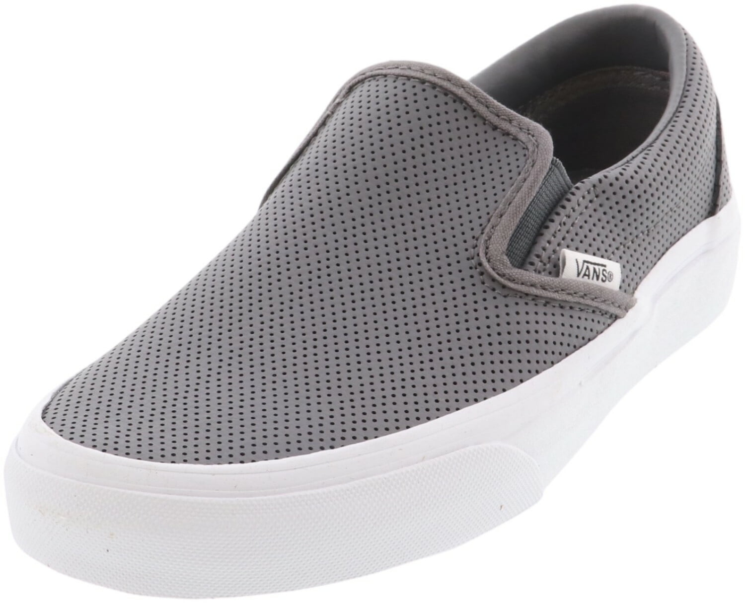 perf leather slip ons