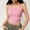 Pink, variant on SNKSDGM 4Th of July Tube Tops for Women with Built in Bra Women's Plus Sleeveless Button Down Shirts for Women Women's Strap Tank Top with Tie Detail