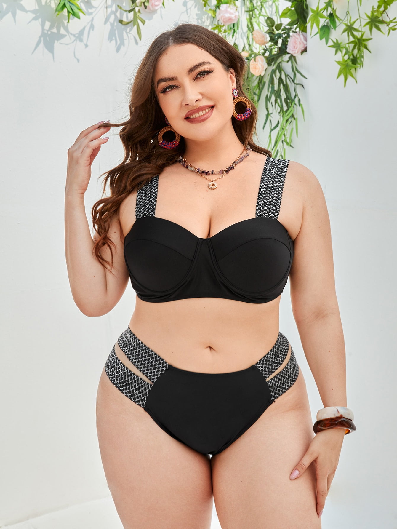 Rouse Persistence T Black Elegant Women's Plus Size Double Tape Push Up Bikini Swimsuit 1XL(14) Y22006D - Walmart.com Rouse Persistence T Black Elegant Women's Plus Size Double Tape Push Up Bikini Swimsuit 1XL(14) Y22006D - Walmart.com