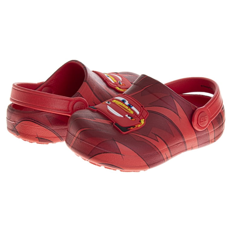 CROCS Kids Red Lightning McQueen Clogs Crocs Kids Cars Lightning Mcqueen Clog - Little main image 2