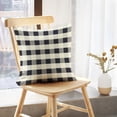 thumbnail image 5 of LALILO Throw Pillow Covers Black And White Buffalo Plaid Check Art Cushion Cover 18" x 18", 2646 Pack, 5 of 6