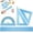 Blue, variant on Clearance 4 PCS Triangular Ruler Set, 20cm Plastic Metric Inch Geometric Protractor Triangle Engineering Scale Drafting Ruler Kit for Class Office Home, Blue