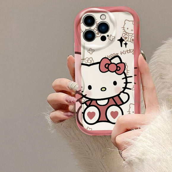 Cartoon Hello Kitty Cute For Samsung A55 A54 A53 A52 A35 A34 A33 A32 A25 A24 A23 A22 A21S A15 5G Wave Oil Cover Phone Case