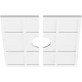 thumbnail image 2 of 24"OD x 5"ID x 8 1/4"C x 1"P Rubik Architectural Grade PVC Contemporary Ceiling Medallion, Two Piece, 2 of 11