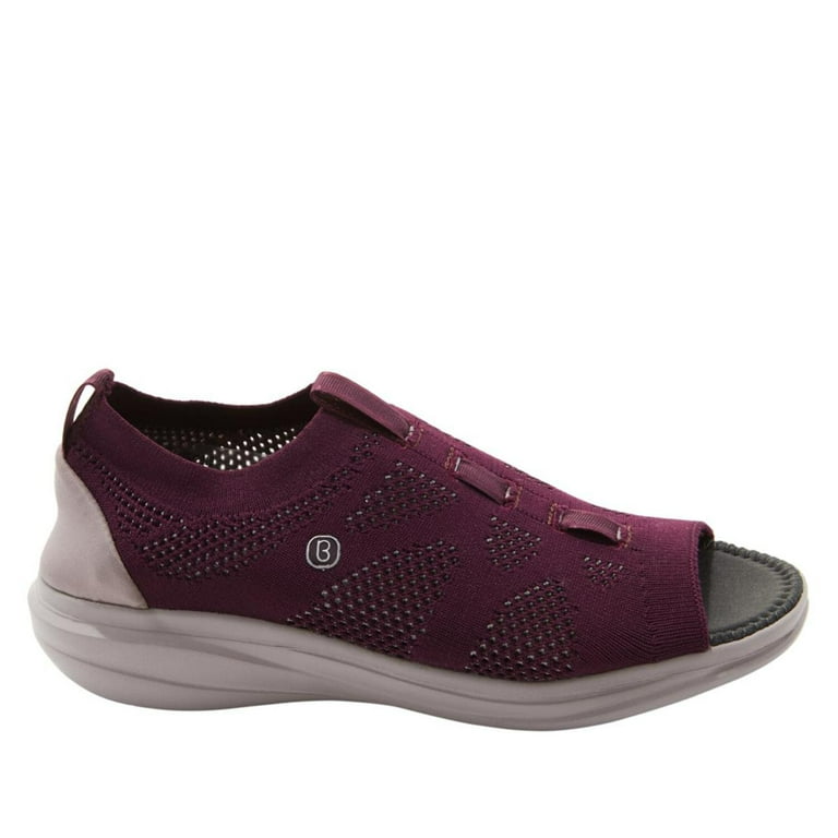 Bzees Charm Engineered Knit Peep-Toe Sneaker - 6M - Walmart.com