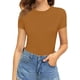 thumbnail image 2 of Xishao Women's Round Neck Short Sleeve T Shirts Basic Bodysuits Xishao ropa, 2 of 2