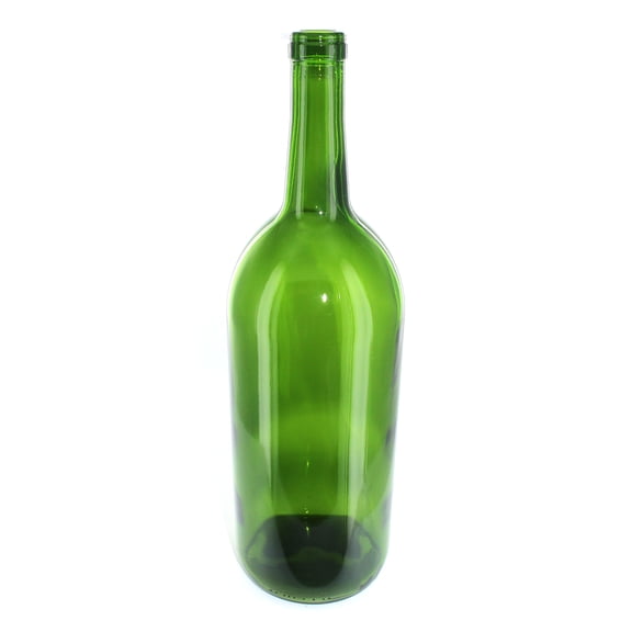 1.5 Liter Green Magnum Claret Wine Bottles, Case of 6