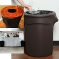 thumbnail image 3 of Efavormart New 24-40 Gallons Commercial grade Black Stretch Spandex Round Waste Trash Bin Container Cover, 3 of 10