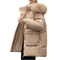 thumbnail image 5 of HTNBO Womens Parka Casual Long Outwear Winter Hooded Coat Female Winter Jacket Women Winter Down Cotton Jackets Coats, 5 of 6