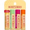 Burts Bees Freshly Picked Lip Balm - 4 Pack - Watermelon+Sweet Mandarin + Cucumber Mint+Beeswax --