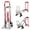 Silver, variant on Qinain 3-in-1 Convertible Aluminum Stair Climbing Hand Truck Dolly 800 lbs Capacity collapsible Platform Cart Wheels, 350kg Load