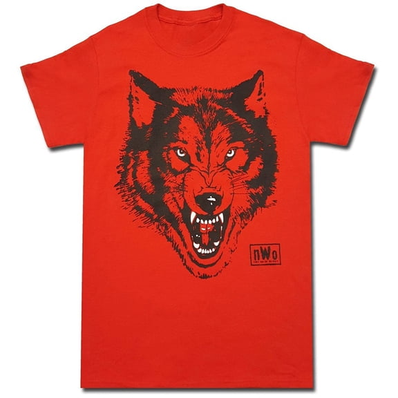 NWO New World Order Wolfpac Logo Adult Red T-Shirt