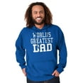 thumbnail image 3 of Father's Day World's Greatest Dad Hoodie Hooded Sweatshirt Men Brisco Brands X, 3 of 6
