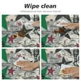thumbnail image 4 of Wuche Round Tablecloth Skulls Wearing Round Fitted Tablecloth with Elastic Edge, Waterproof Oil Proof Table Cloth Wipe Clean Table Cover for Indoor and Outdoor, 4 of 7