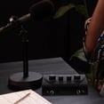 thumbnail image 2 of Karaoke Audio Mixer Black Professional for Companies Stage Performance 1 Set 5.5x3.3x1.7in, 2 of 8