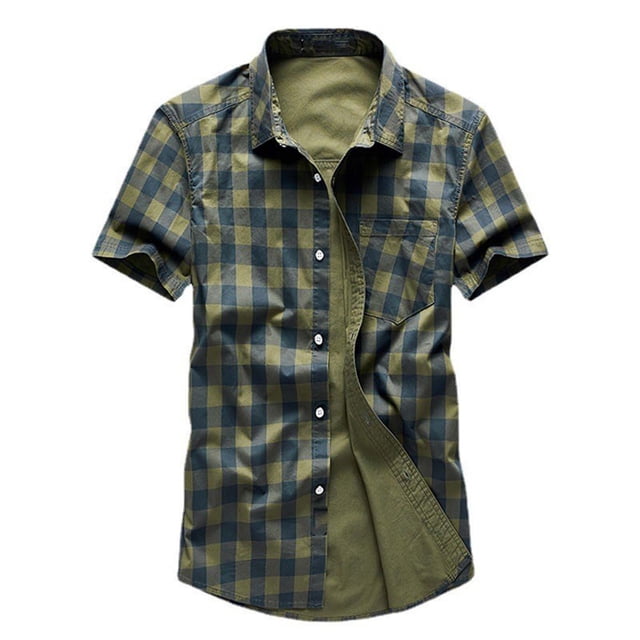Mefallenssiah Men'S tops, Clearance Men'S Button Opening and Closingturn-Down Collar Carry Pockets Shirt Jacket