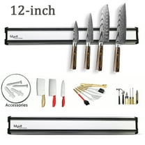 Magnetic Knife Holder for Wall,12-inch Utensil Knife Holder Stainless Steel Wall Mounted Knives Storage Tool Cutlery Organizer Rack