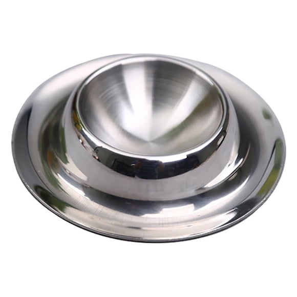 Jinsinto Set of 3 egg cups, stackable, polished stainless steel, dishwasher-safe