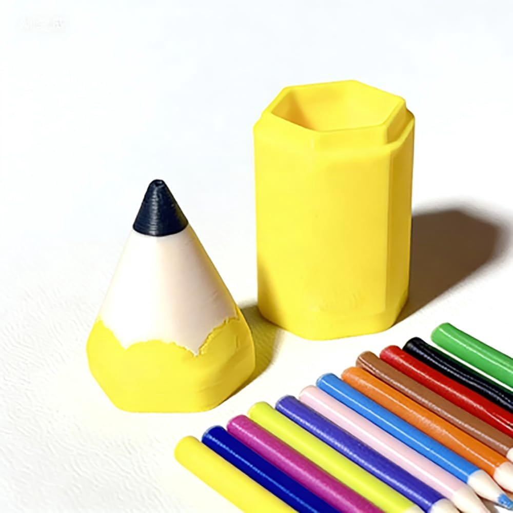 Mini Colored Pencil Set for Dollhouses and DIY Miniature Scenes, Ultra-Realistic Miniature Art Supplies Meaningful Gift for Miniature Lovers(48-pcs）