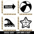 thumbnail image 2 of Beach Ocean Arrow Ball Starfish Tropical Rubber Stamp Set for Scrapbooking Crafting Stamping - Large 1-1/4 Inch, 2 of 7