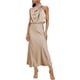 thumbnail image 1 of Vestido MIRGLER de satén champán sin mangas para mujer XL, 1 of 6