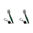 thumbnail image 1 of relayinert Golf Club Brush Ergonomic Double-sided Ball Brushes Cleaning Tool Accessories Green with Lid 2Set, 1 of 6