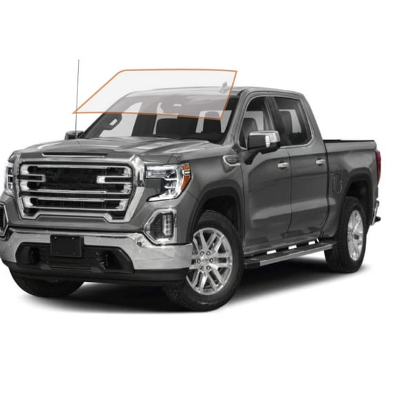 MotoShield Pro Premium Professional 2mil Precut Ceramic Window Tint Film for 2014-2018 GMC Sierra 1500 Crew Cab — (Front Windshield 50%) + Lifetime Warranty