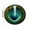Green, variant on Linnome Round Area Rug Crystal Velvet Non Slip Floor Mat Vortex Cave Illusion for Bedroom Living Room 24in