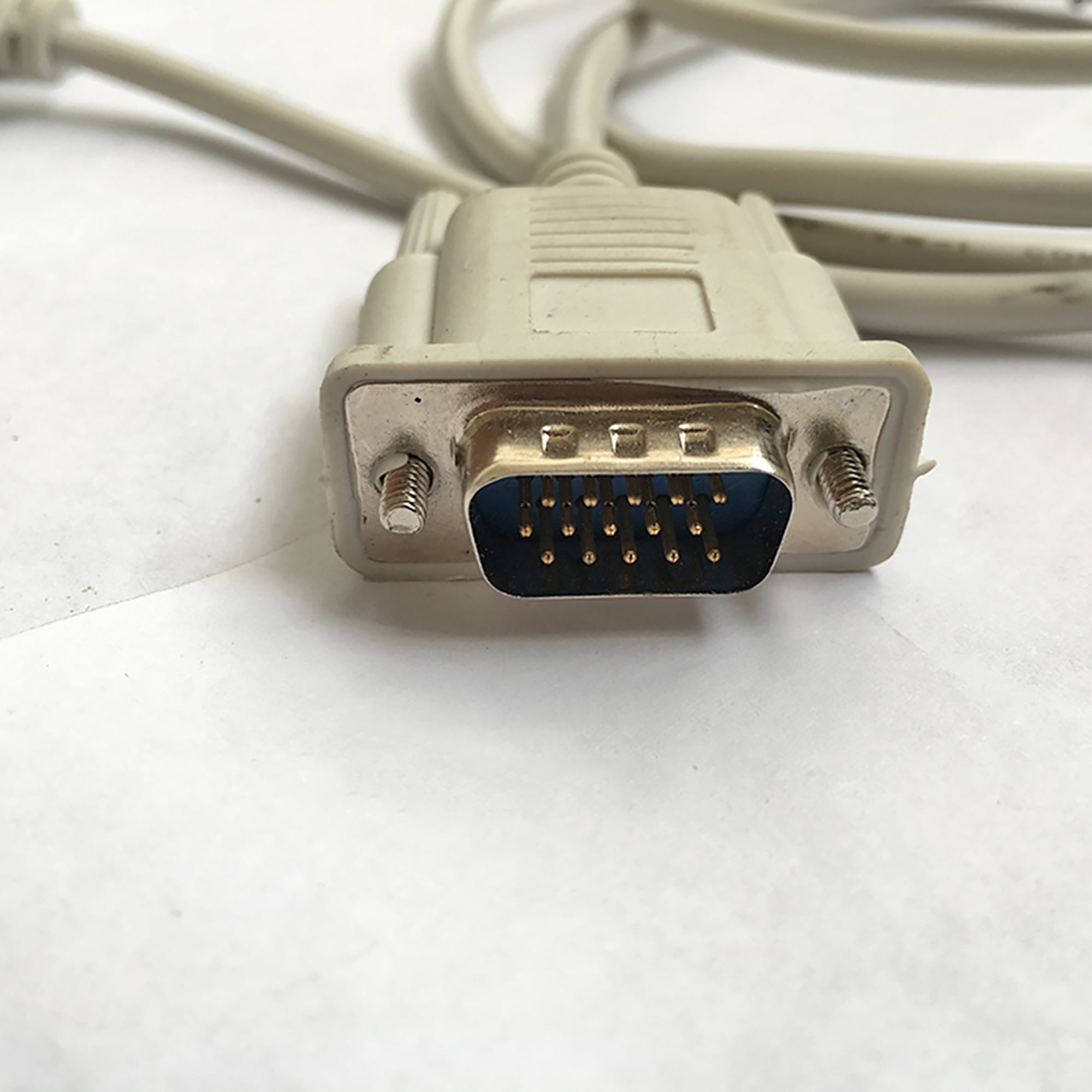 Unique Bargains RS232 DB9 9 Pin to VGA Video 15 Pin Male Adapter Cable 1.35M