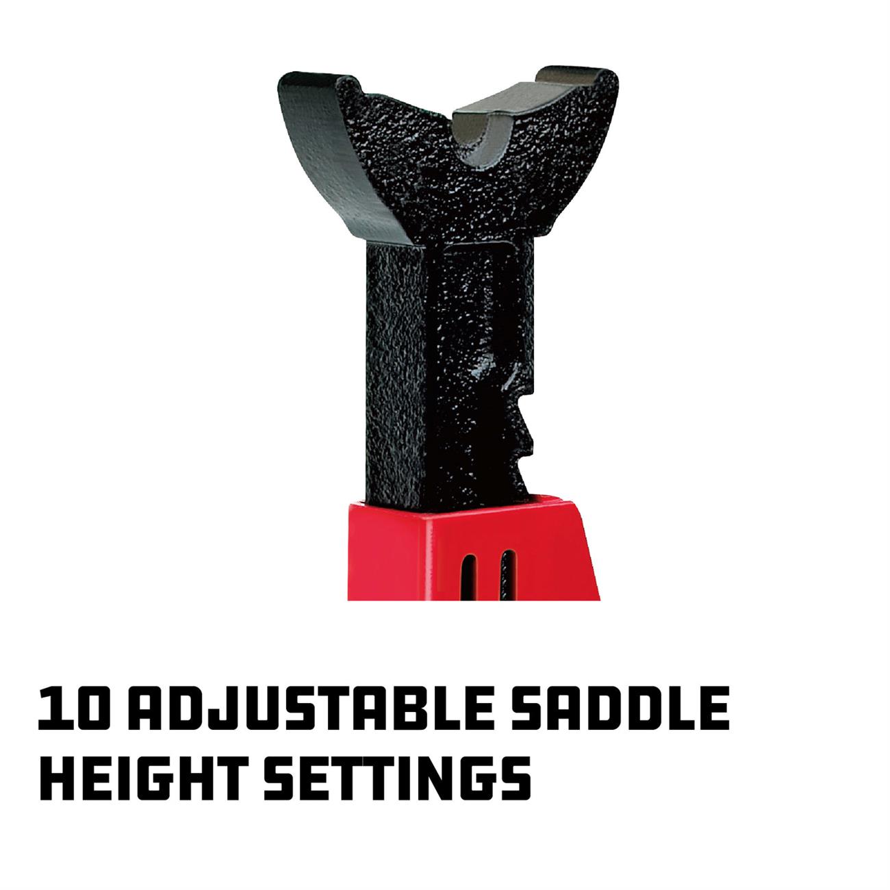 Jackstands, 4 Ton, 10 Position w/Wall Mount Storage Rack