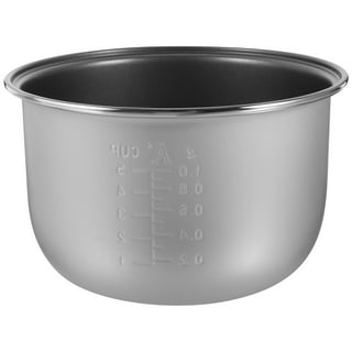 Rice Cooker Inner Pot Cooker Replacement Pot Inner Cooking Pot Cooker Inner Pot(4L), Size: 26.80, Silver