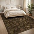 thumbnail image 3 of ODIKA 8'x10' Washable Area Rug Non-Shedding, Easy Care, Dining Academia Under Fern Mushroom Motif Decorative Table Alfombras for King Size Bedroom Bed, Master Suite, 3 of 7