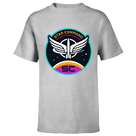 Disney and Pixar’s Lightyear Star Command Badge - Short Sleeve T-Shirt for Kids - Customized-Athletic Heather