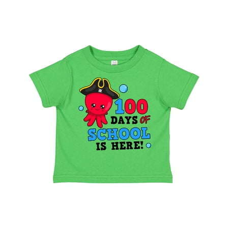 

Inktastic 100 Days of School is Here with Cute Octopus Gift Toddler Boy Girl T-Shirt