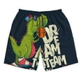 thumbnail image 4 of Bixox Men's Dinosaur Basketball Player printing Casual Classic Fit Short Summer Beach Shorts, 4 of 6