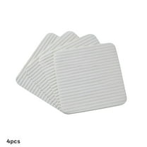 DERONA Rug Gripper Hardwood Floor Sheet,4 PCS Non Slip Washable Grippers for Rug,Anti Curling Rug Pad: Keep Your Rug in Place&Make Corner Flat and Easily Peel Off