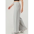 thumbnail image 3 of Drawstring Waist Fleece Lined Wide Leg Pants, 3 of 6