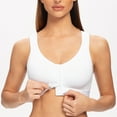 thumbnail image 4 of MELENECA Female Front Closure Wirefree Posture Bra for Women White 38E, 4 of 4