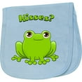 thumbnail image 2 of Inktastic Kisses? Cute Frog Baby Burp Cloth, 2 of 3