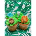 thumbnail image 3 of 24ct Jungle Animal 1 1/4"" - 1 1/2"" Edible Sugar Decoration Toppers for Cakes Cupcakes Cake Popswith Decorating Stickers, 3 of 5