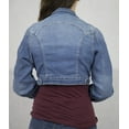 thumbnail image 6 of SKYLINEWEARS Women Plus Size Denim Jacket Long Sleeve Stretch jean Cropped Denim Jacket, 6 of 6