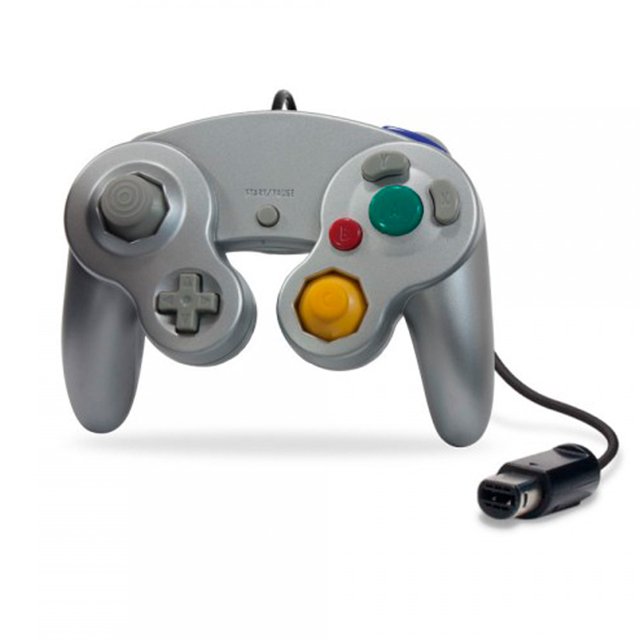 Control alámbrico Hyperkin Plata Para Gamecube y Wii