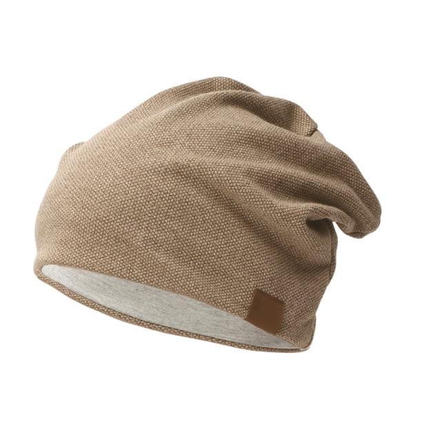 Qarigey Gorro de moda para hombres y mujeres, gorros de punto de otoño de Color sólido, gorros informales de primavera, gorros de turbante suave, gorro Sombreros Caqui Qarigey AP000330-01