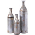 thumbnail image 1 of Rustic Farmhouse Style Galvanized Metal Floor Vase Decoration - Set of 3, 1 of 1