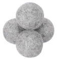 thumbnail image 1 of Uxcell 4 Paquetes de Pelotas de Secadora, Pelotas de Secadora de Lana de 1.6 Pulgadas para Ropa, Gris Claro, 1 of 5