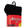 thumbnail image 4 of Calceta Infantil Atléticos para Niño Diseño Liso Negro 3 Pares Talla 3/5, 4 of 4