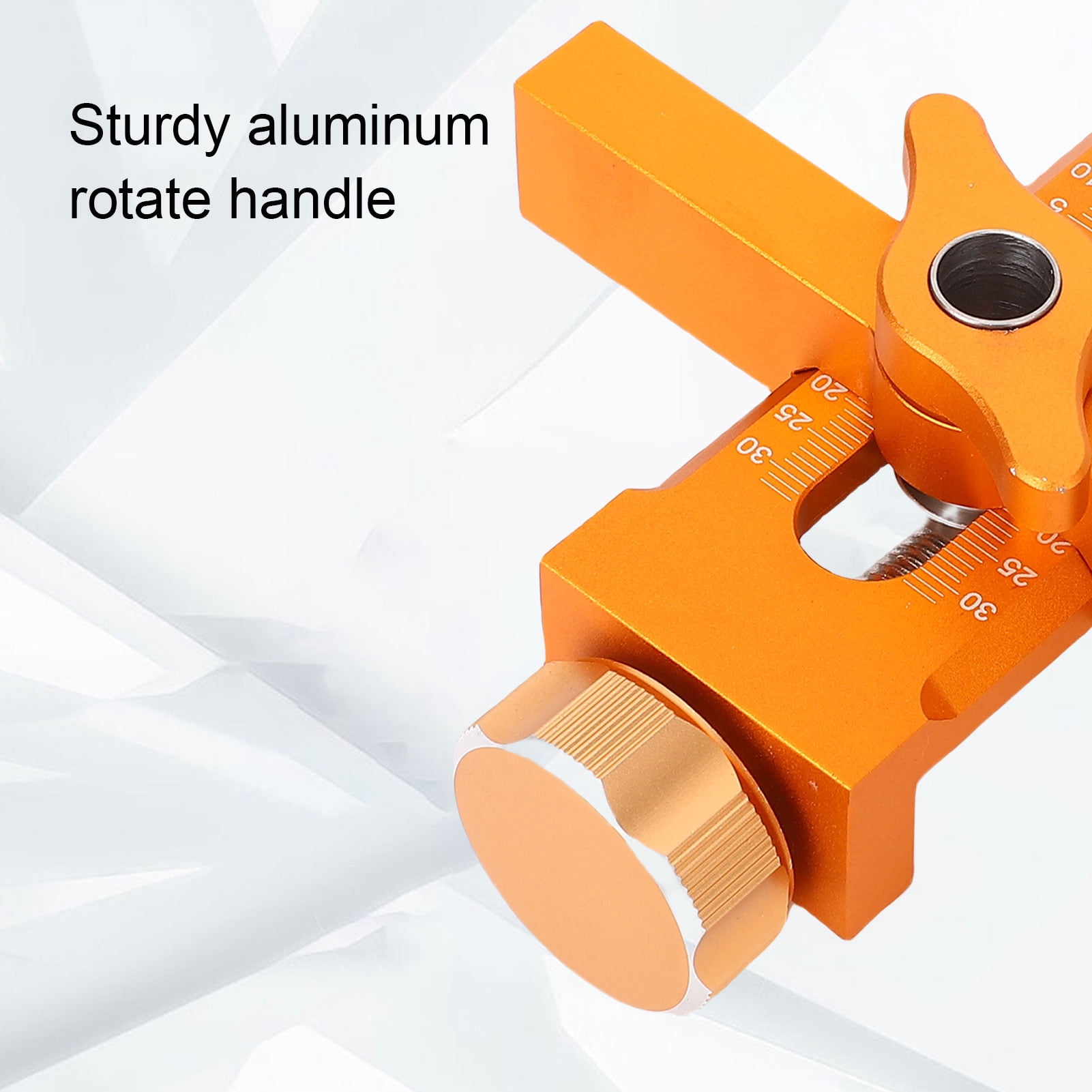 Nieyigj Cabinet Door Mounting Jig Quick Position Hole Opening Tool, Adjustable Aluminum Alloy Installation Positioner with 6mm Auger Bit for Woodworking, 5.5 inches / 14 cm Length