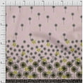 thumbnail image 1 of oneOone Cotton Silk Blush Pink Fabric Artistic Flower Panel Craft Projects Decor Fabric Printed By The Yard 42 Inch Wide, 1 of 3
