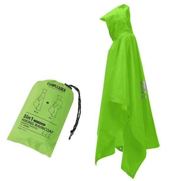 Ponchos Lluvia Impermeables para Hombres Mujeres Con Chaqueta Bolsillo Acampar Emergencia