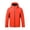 Orange, variant on Men Solid-Color Fashionable Zipper Pocket Double-sided Detachable Hat Long Sleeve Hooded Casual Outwear Jacket Black XXXXL